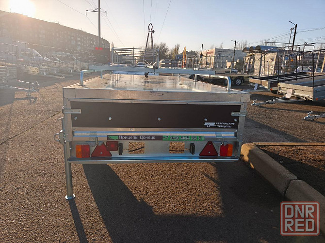 прицеп крепыш 2,5*1,26,борт фанера 30 см,фанерная крышка Донецк - изображение 8