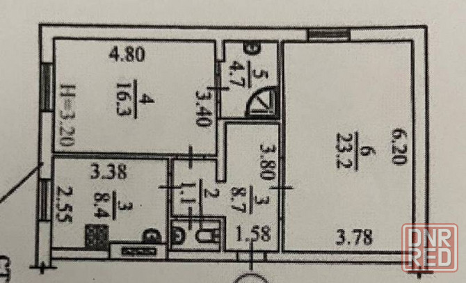 Продаётся 2-х комнатная квартира в сталинке ул. Владимирская, д. 2/6 Мариуполь - изображение 2
