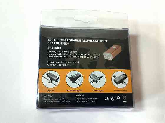 Фара велосипедная передняя MC-QD001 (фонарь) Донецк