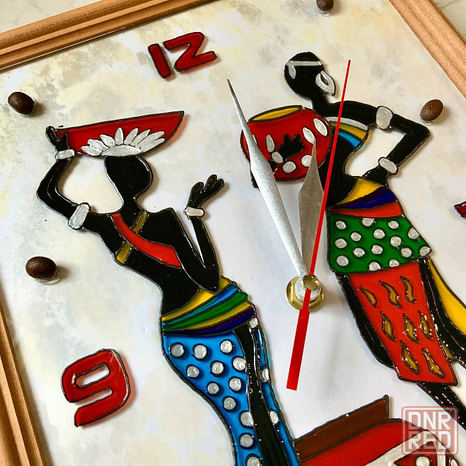 Часы-картина "Две грации", 32 на 23 см подарок сувенир африка Донецк - изображение 2