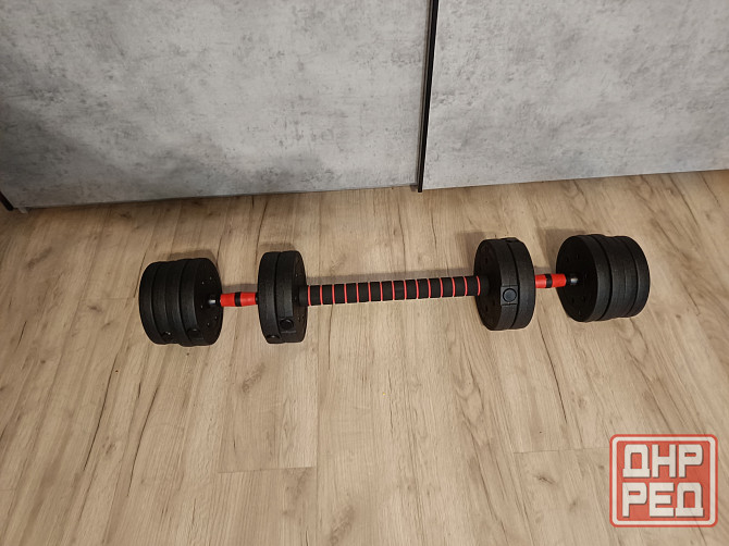 Гантели разборные 2 по 10 кг + соединитель Донецк - изображение 2