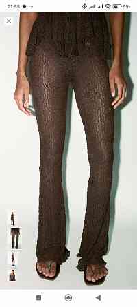 Продаются новые кружевные расклешенные брюки зара, размер м Донецк