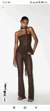 Продаются новые кружевные расклешенные брюки зара, размер м Донецк