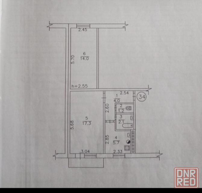 Продам 2х комнатную квартиру в районе пл. Бакинских комиссаров. Донецк - изображение 1
