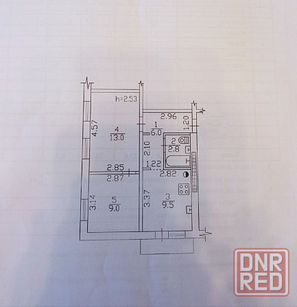 уютная 2 комнатная квартира в Буденовском районе по улице Антропова Донецк - изображение 9