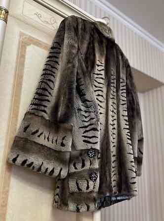 Шикарная норковая шуба, эксклюзивная шуба из меха норки в красивой расцветке, большой размер Донецк