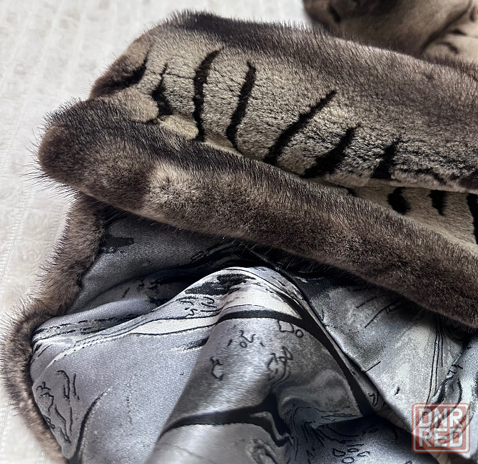 Шикарная норковая шуба, эксклюзивная шуба из меха норки в красивой расцветке, большой размер Донецк - изображение 4