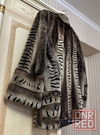 Шикарная норковая шуба, эксклюзивная шуба из меха норки в красивой расцветке, большой размер Донецк - изображение 3