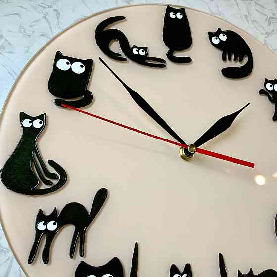 Часы кошатникам "Созвездие Кота" сувенир , 28 см. Новые. Донецк