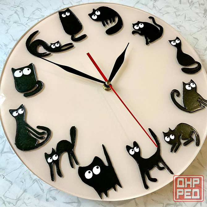 Часы кошатникам "Созвездие Кота" сувенир , 28 см. Новые. Донецк - изображение 3