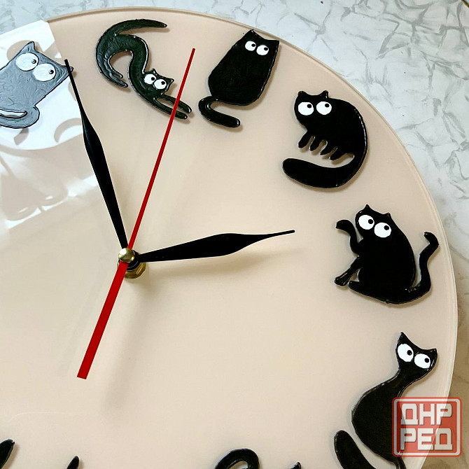 Часы кошатникам "Созвездие Кота" сувенир , 28 см. Новые. Донецк - изображение 2