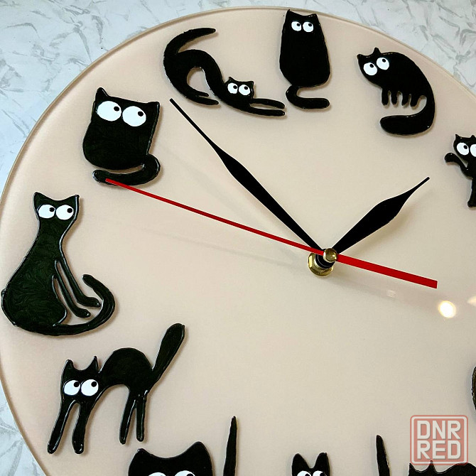 Часы кошатникам "Созвездие Кота" сувенир , 31 см. Новые. Донецк - изображение 4