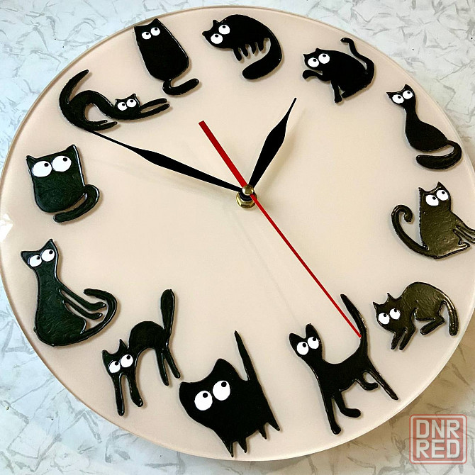 Часы кошатникам "Созвездие Кота" сувенир , 31 см. Новые. Донецк - изображение 2