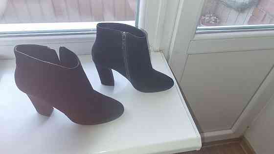 Полу сапоги женские черные замшевые натуральные Донецк