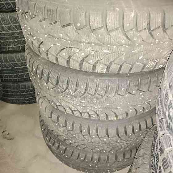 Зимняя шипованная резина на железных штампах r14 Донецк