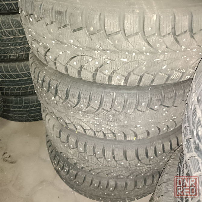 Зимняя шипованная резина на железных штампах r14 Донецк - изображение 1