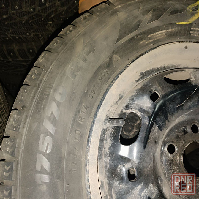 Зимняя шипованная резина на железных штампах r14 Донецк - изображение 2