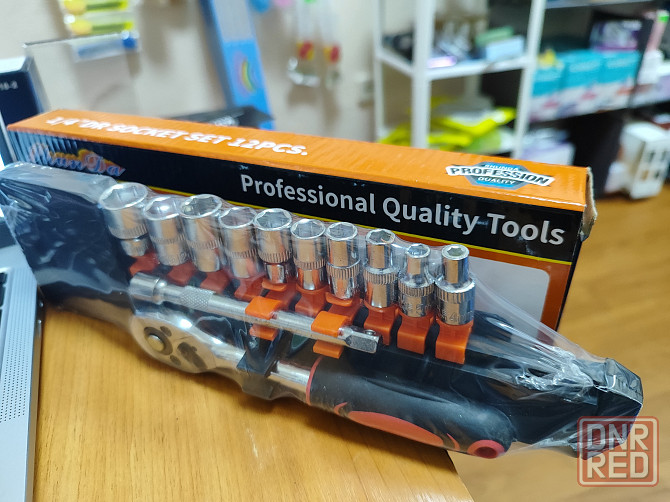 Трещотка 1/4 + набор головок Донецк - изображение 2