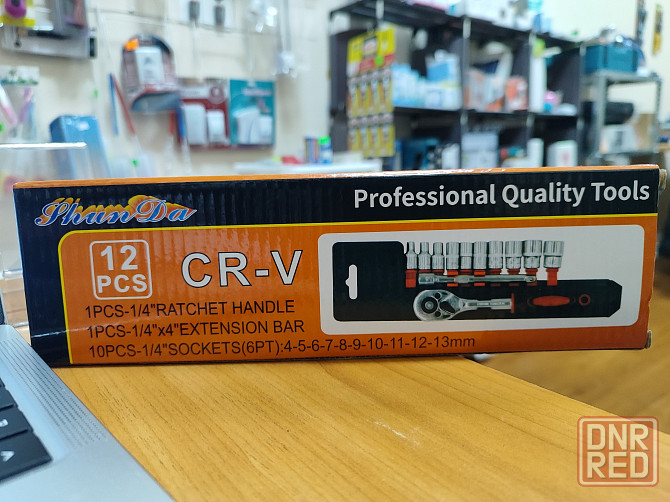 Трещотка 1/4 + набор головок Донецк - изображение 3