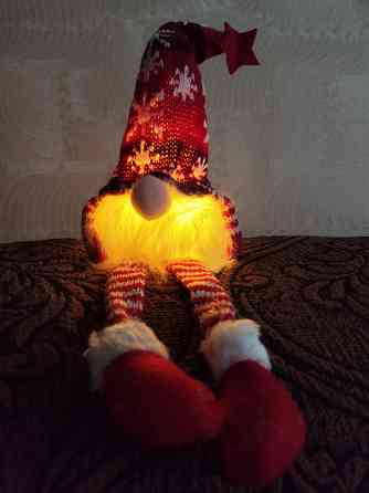 Новогоднее украшение. Гном с подсветкой Донецк