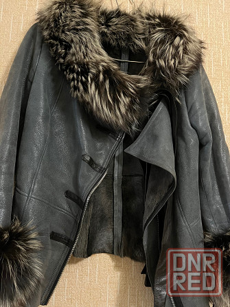 Продам новую дубленку натуральную красивого серого цвета. Размер 44 (S) Донецк - изображение 3