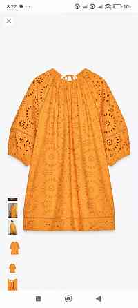 Новое платье зара, кружево ришелье, размер м Донецк