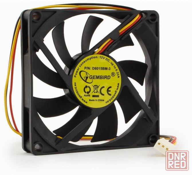 Вентилятор для корпуса Gembird D8015bm-3 (арт-9208) Макеевка - изображение 1