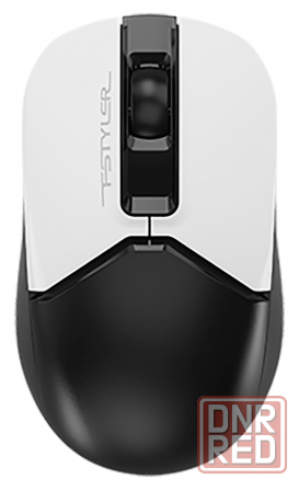 Мышь A4tech Fstyler Fb12 белый/черный оптическая (1200dpi) беспроводная Bt/Radio Usb (3but) (арт-200 Макеевка - изображение 1
