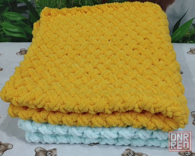 вязаный детский плед Макеевка - изображение 1