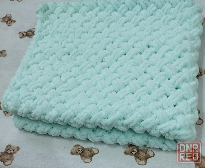 вязаный детский плед Макеевка - изображение 1