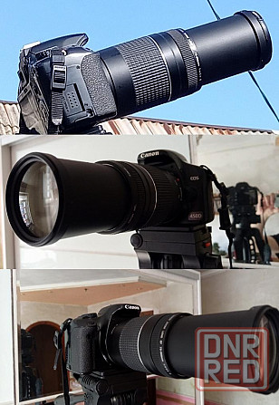 Canon EOS 450D + Canon 75-300mm + 2 фотоаппарата фэд Донецк - изображение 1