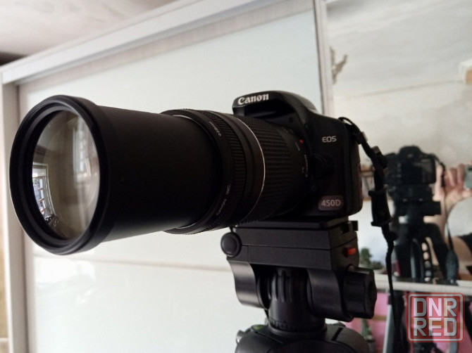 Canon EOS 450D + Canon 75-300mm + 2 фотоаппарата фэд Донецк - изображение 2