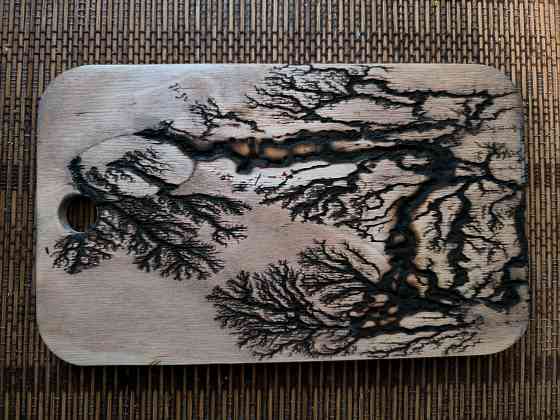 Изделия с рисунком Лихтенберга для кухни и быта. Дебальцево