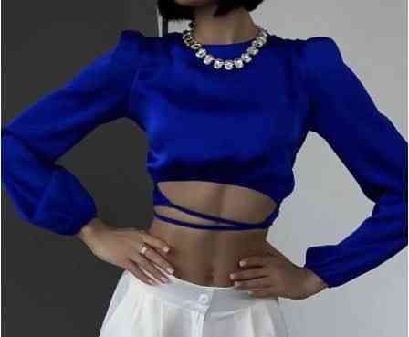 Топ вечерний шёлковый с завязками Донецк