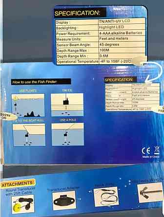 Продам или обменяю эхолот для рыбалки с лодки и с берега проводной Горловка