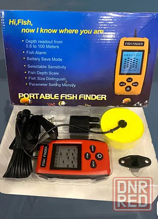 Продам или обменяю эхолот для рыбалки с лодки и с берега проводной Горловка - изображение 1