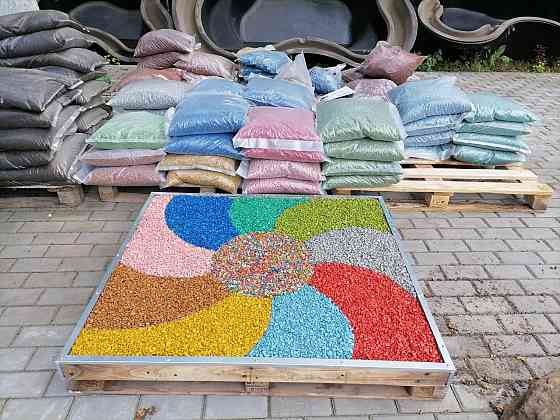 Щебень декоративный ( окрашенный Донецк