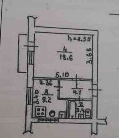 Продам 1 комнатную в Куйбышевском районе Донецк