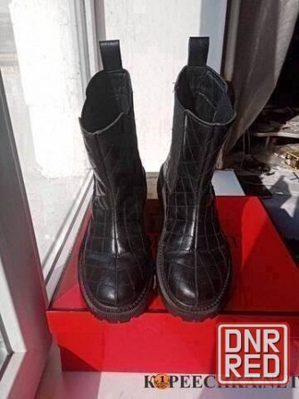 Полусапоги 36(23) р. кожаные на девочку Донецк - изображение 4