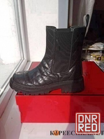 Полусапоги 36(23) р. кожаные на девочку Донецк - изображение 1