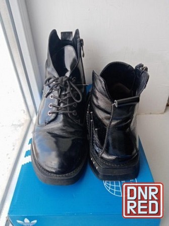 Ботинки женские 38 р. кожаные лакированные Донецк - изображение 2