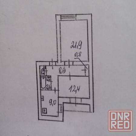 Продаю 2-х комнатную квартиру в Калининском районе, пр. Ильича Донецк - изображение 2