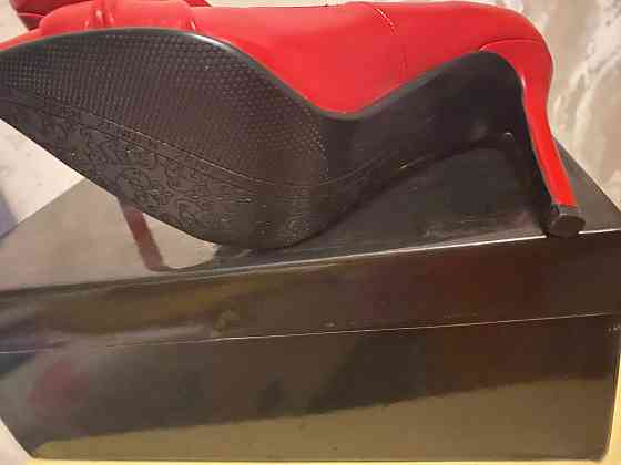 Туфли красные из экокожи Донецк