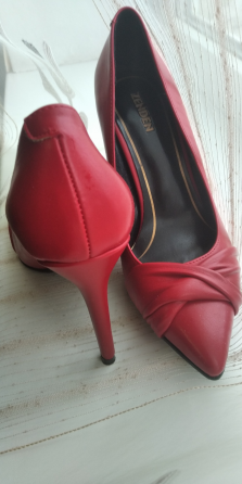 Туфли красные из экокожи Донецк