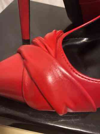 Туфли красные из экокожи Донецк