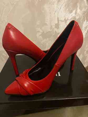 Туфли красные из экокожи Донецк