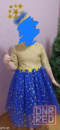 Платье на утренник+ободок "Звёздочка" Макеевка - изображение 1