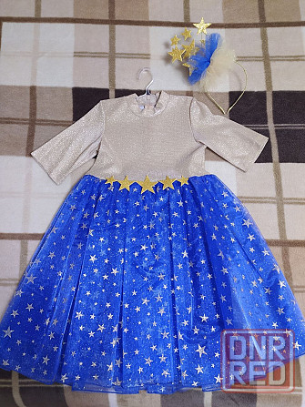 Платье на утренник+ободок "Звёздочка" Макеевка - изображение 2