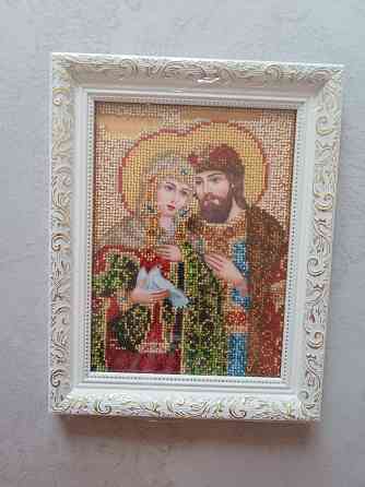 Вышивка бисером ручная работа -Икона Оберег Семьи Макеевка