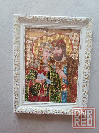 Вышивка бисером ручная работа -Икона Оберег Семьи Макеевка - изображение 1